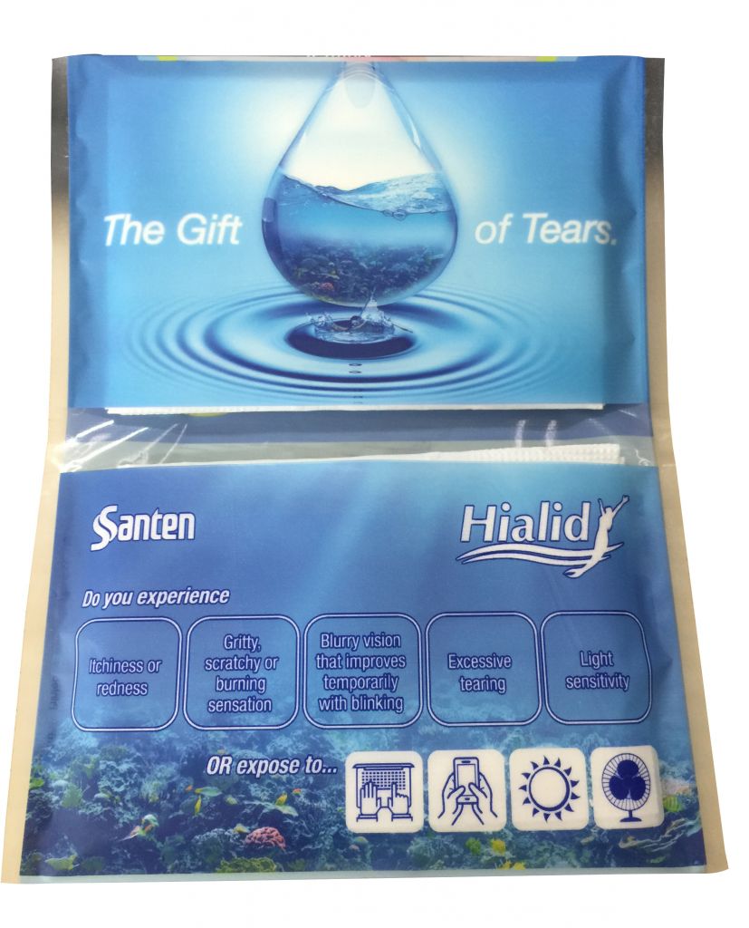 Santen Hialid tissue advertising