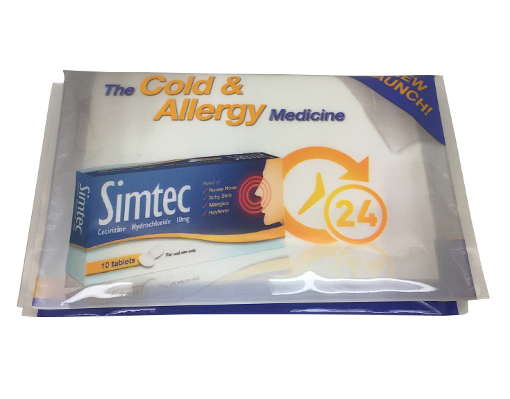 Simtec tissue advertising