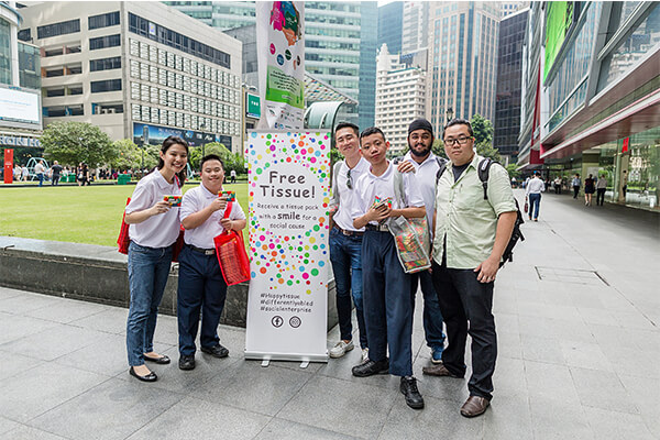 tissue advertising Singapore